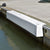 Contoured Barrier Fenders available from Hauraki Fenders - 2m pvc covered foam marina fender shaped to fit around a marina berth rub strip