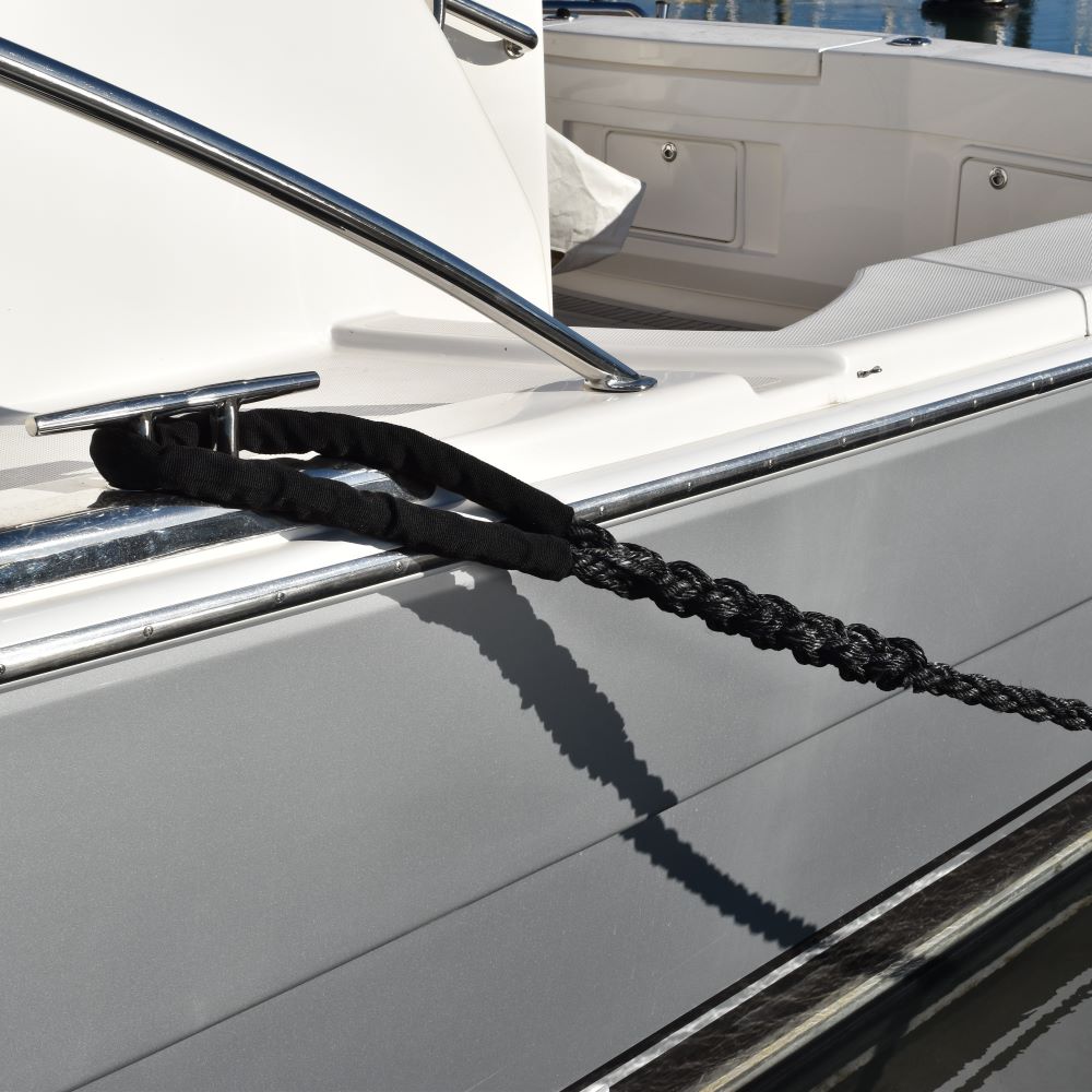 Heavy duty dock lines by Hauraki Fenders - Mooring lines for your marina berth using Gleistein 8 braid
