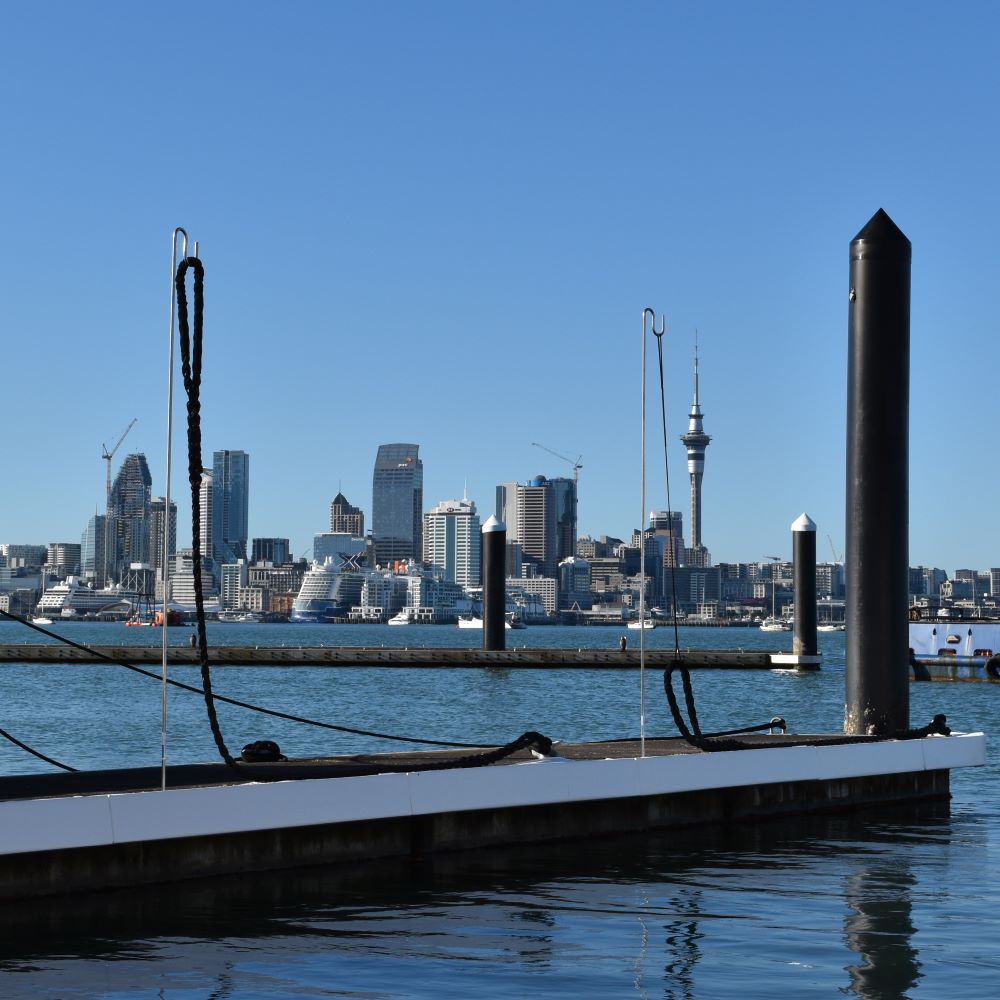 Dock Line / Rope Holder by Hauraki Fenders - 316 stainless steel, marina rope holder