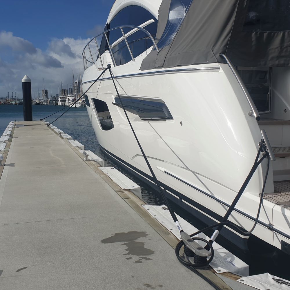Dock lines by Hauraki Fenders - Mooring lines for your marina berth using Fineline Marine Pro Splice