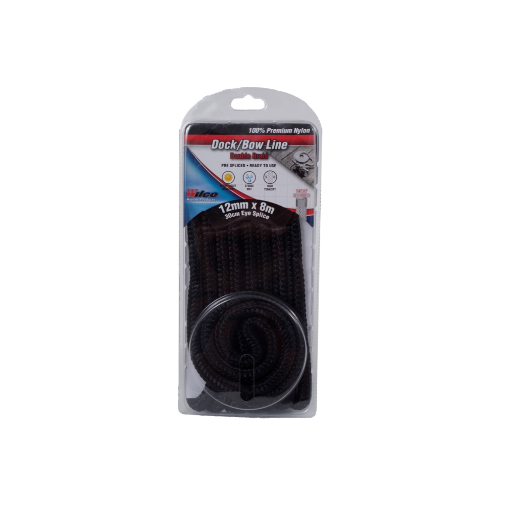 Wilco pre made dock line rafting line with eye splice loop available from Hauraki Fenders