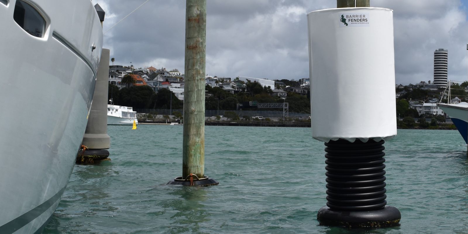 Barrier Pole Fenders available from Hauraki Fenders