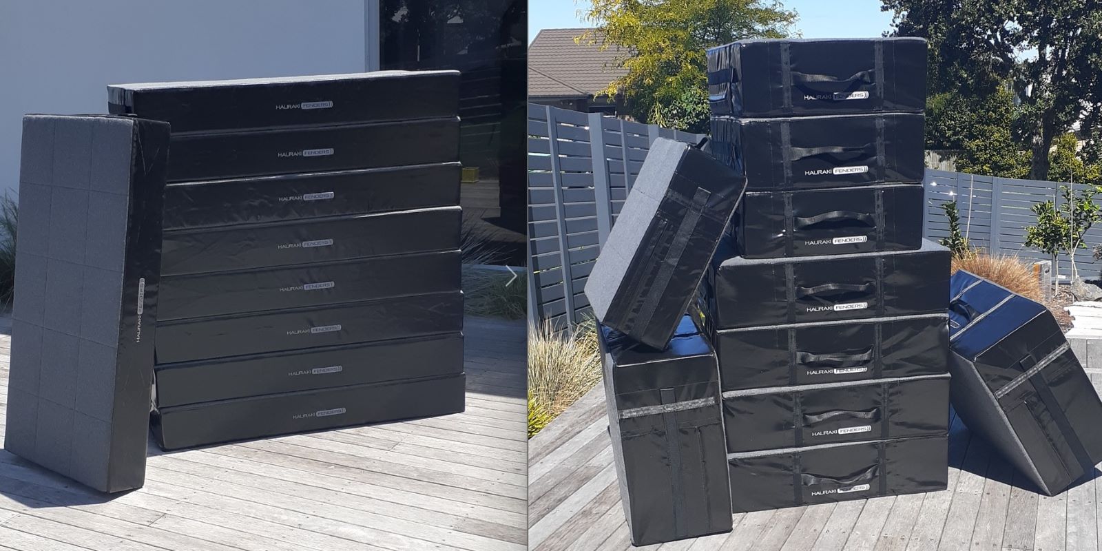 Hurricane Marine Foam Fenders from Hauraki Fenders for AC Team Alinghi Red Bull Racing and Sail GP