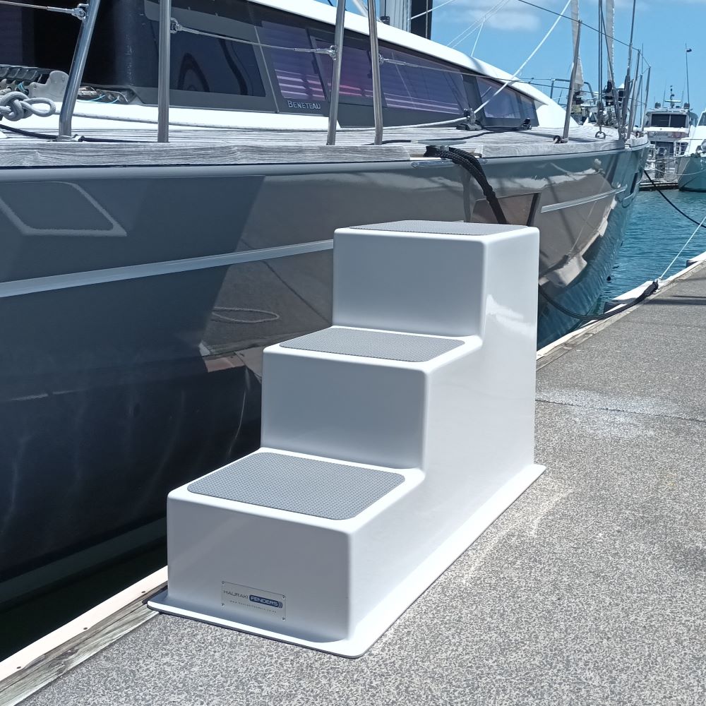 Fibreglass Boarding Steps - Hauraki Fenders