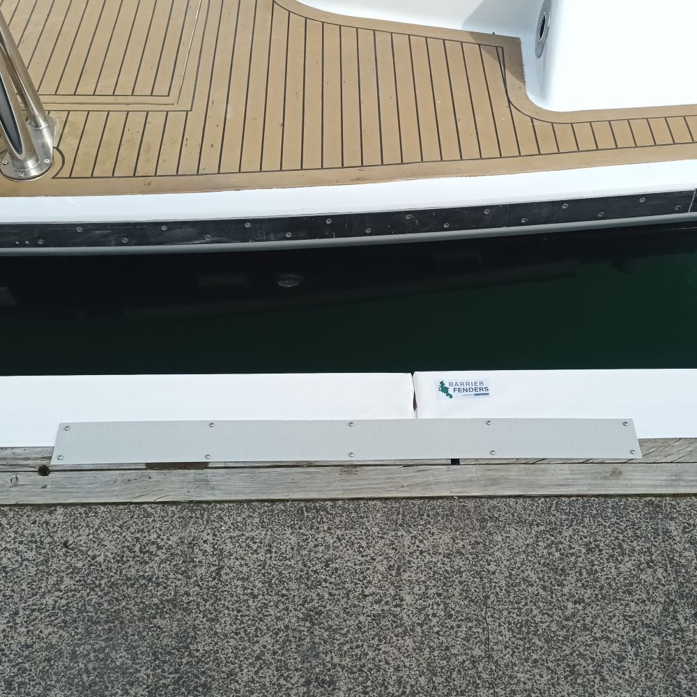 Fibreglass anti slip grip plate for marina berths - available from Hauraki Fenders