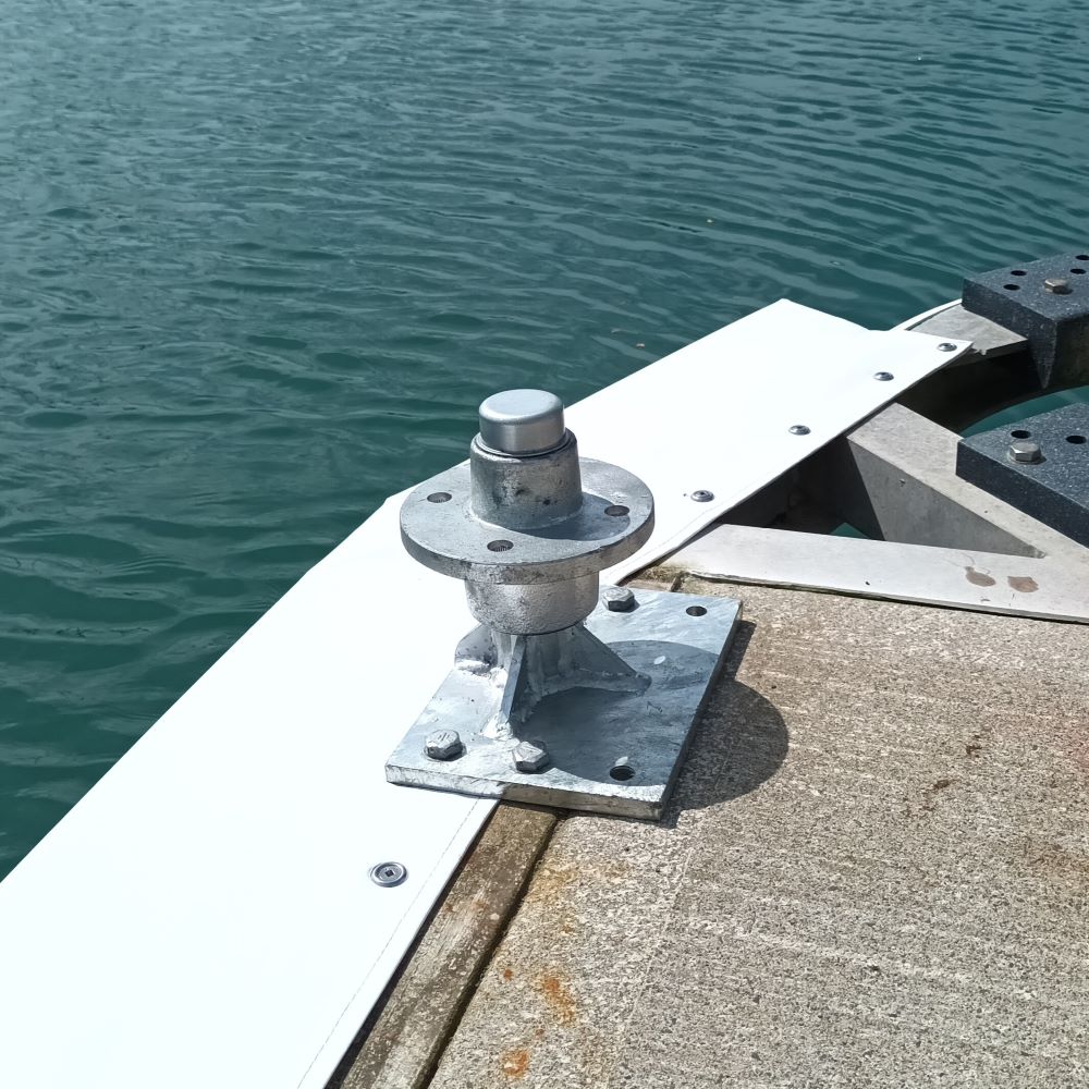 Barrier Fender heavy duty dock wheels available from Hauraki Fenders - Dock wheels for marina berth corners