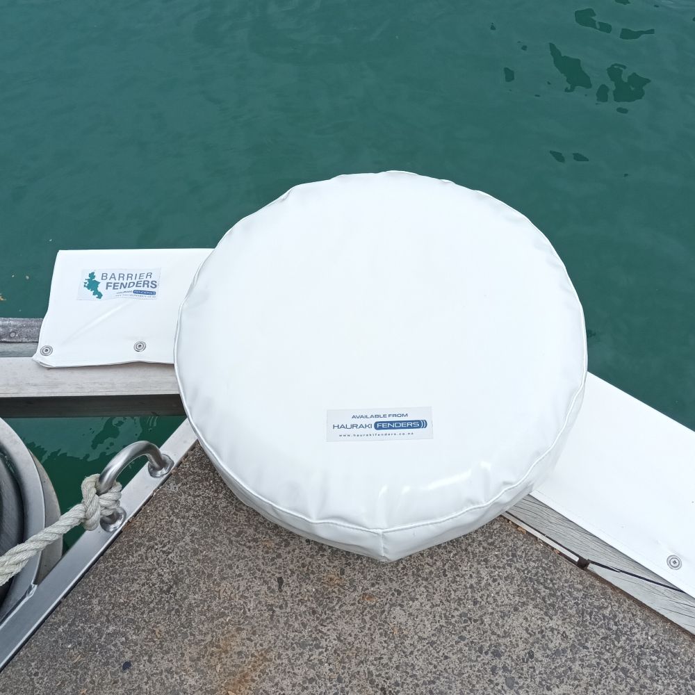 Barrier Fender heavy duty dock wheels available from Hauraki Fenders - Dock wheels for marina berth corners