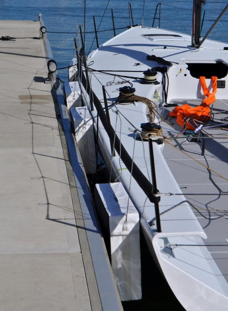 Customer photo of Hauraki inflatable fenders, covers and other products in use - TP52 Sled 