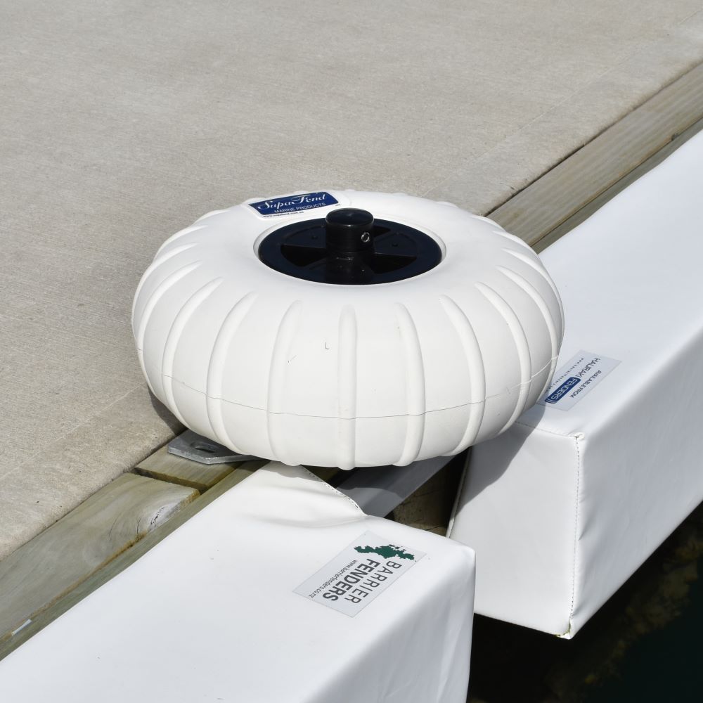 Supafend dock wheels available from Hauraki Fenders - Dock wheels for marina berth corners