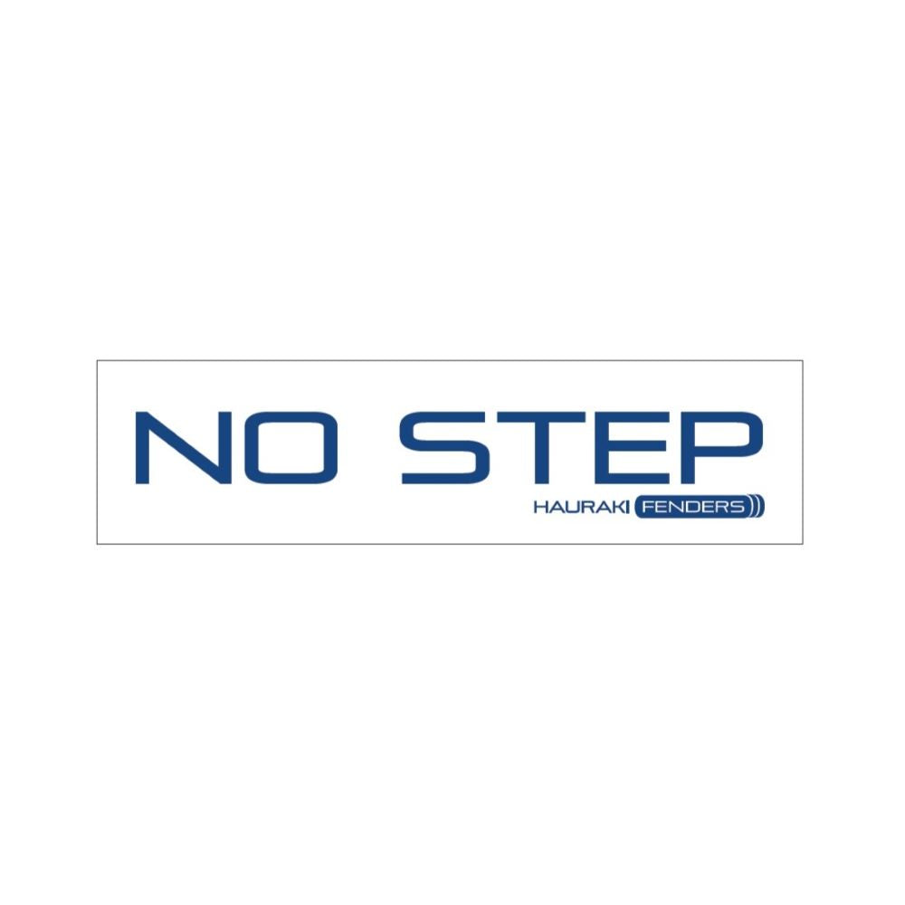 'No Step' no step sticker for marina fenders by Hauraki Fenders