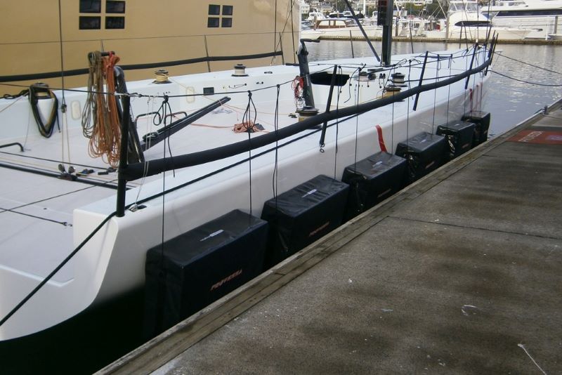 Customer photo of Hauraki inflatable fenders, covers and other products in use - TP52 Provezza