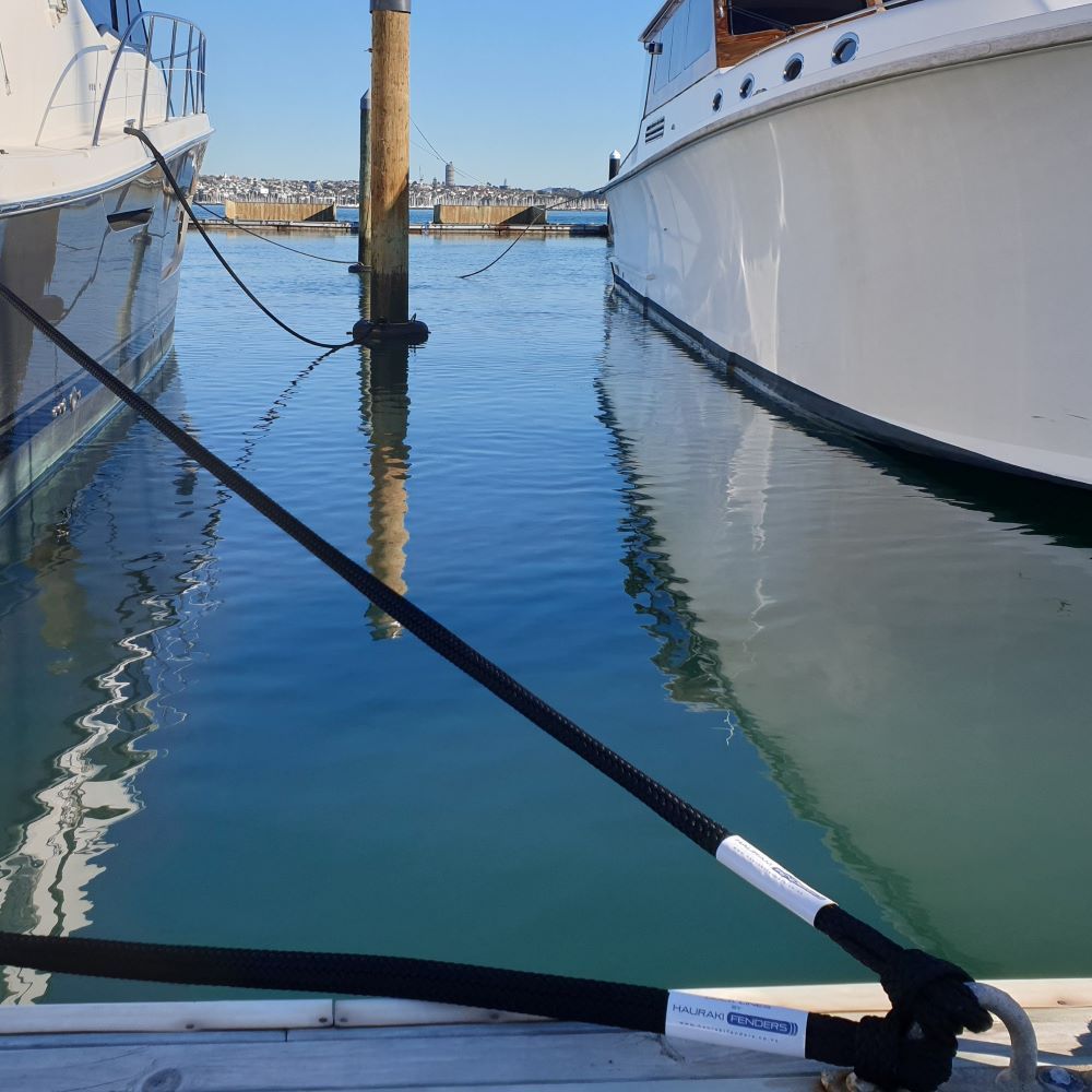 Dock lines by Hauraki Fenders - Mooring lines for your marina berth using Fineline Marine Pro Splice