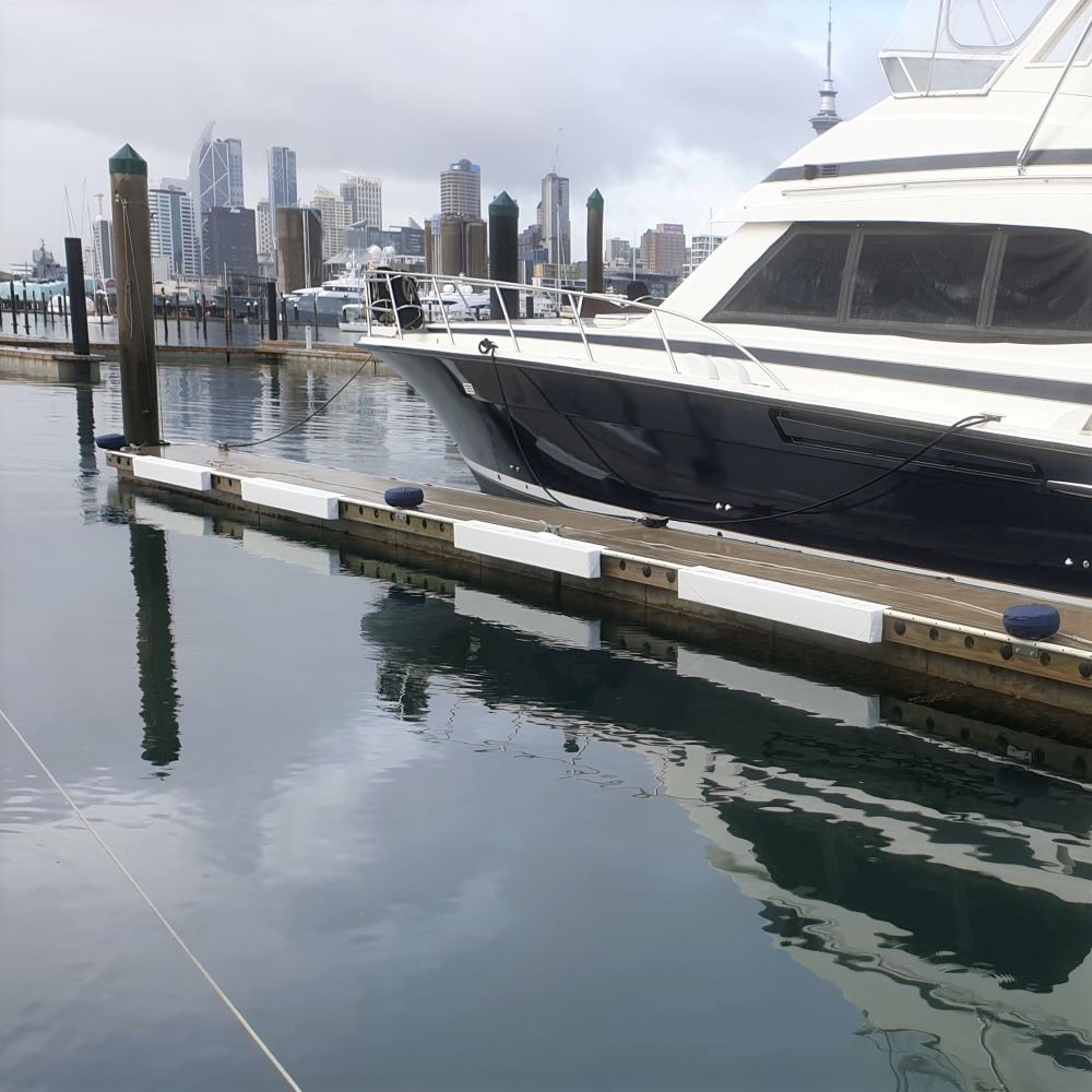 Marinaquip dock wheels available from Hauraki Fenders - Dock wheels for marina berth corners