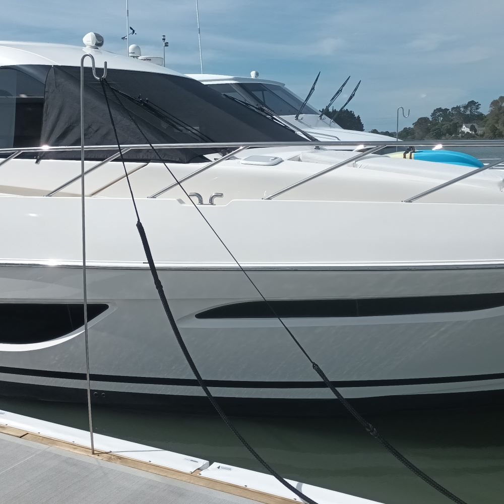 Dock Line / Rope Holder by Hauraki Fenders - 316 stainless steel, marina rope holder 