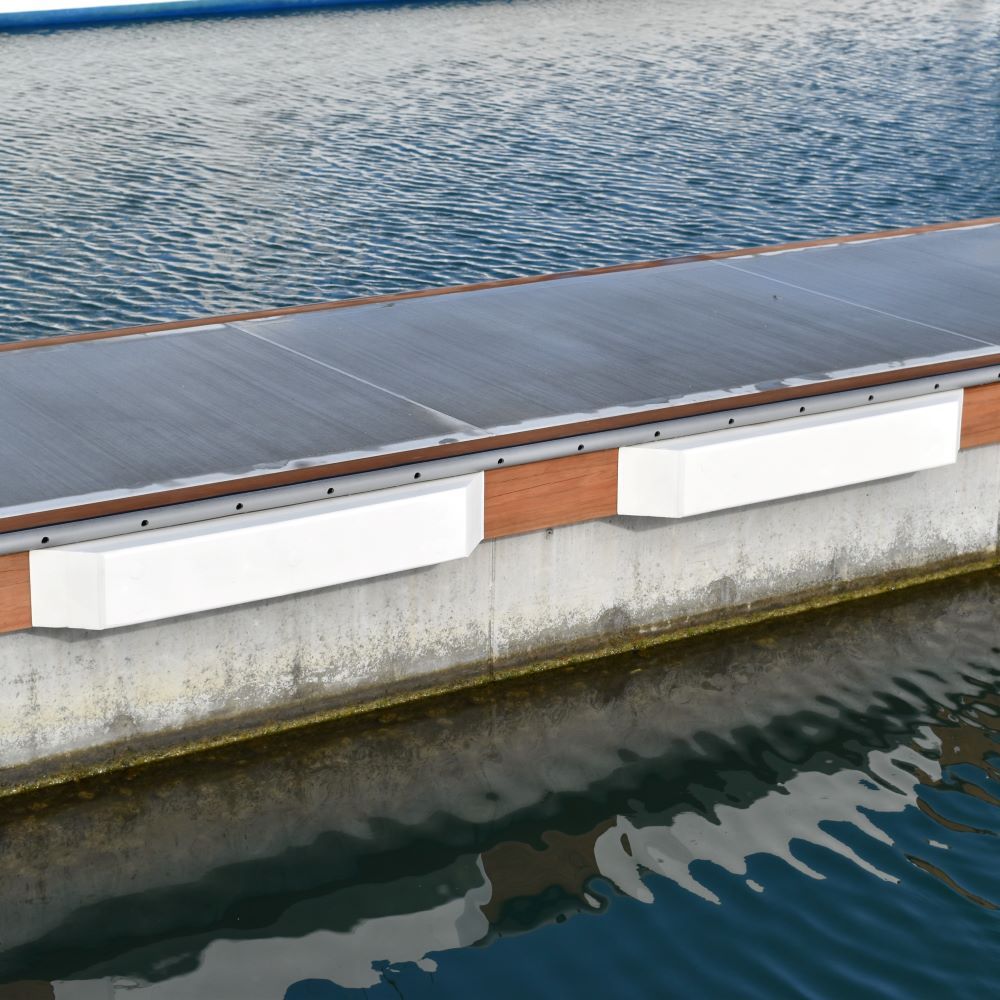 Ultralon marina fenders available from Hauraki Fenders - 1m solid foam marina fender