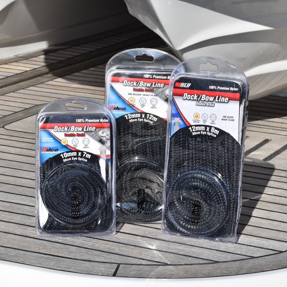 Wilco pre made dock line rafting line with eye splice loop available from Hauraki Fenders