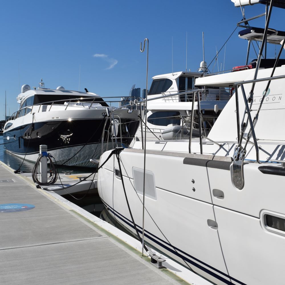 Dock Line / Rope Holder by Hauraki Fenders - 316 stainless steel, marina rope holder 