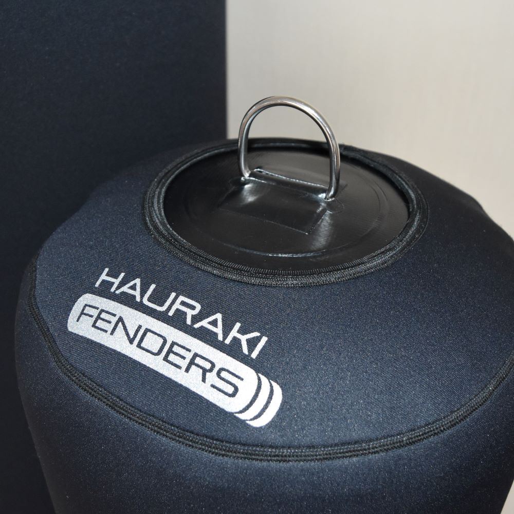 Hauraki Neoprene Fender Covers -  Black neoprene covers for inflatable boat fenders