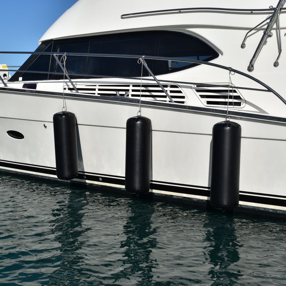 Hauraki Inflatable Fenders - black inflatable boat fenders