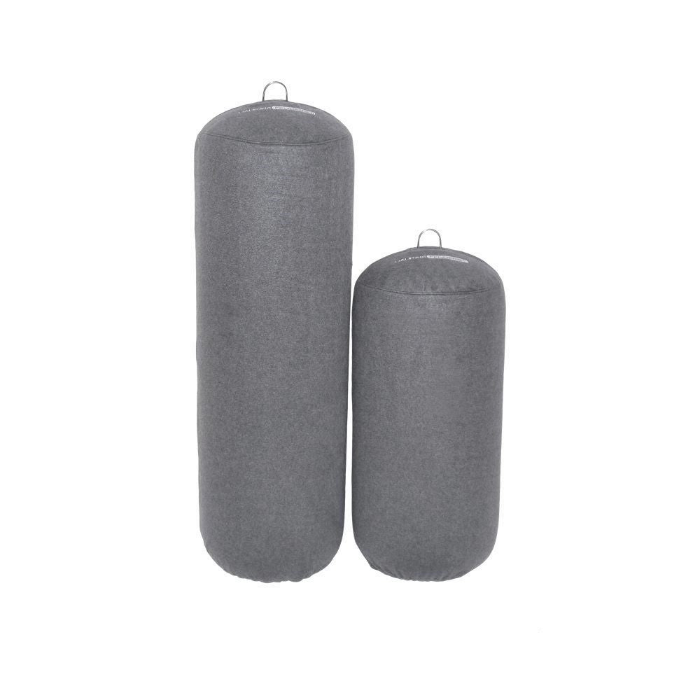 Hauraki Fleece Fender Covers -  Grey Marle fleece covers for inflatable boat fenders